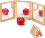 Threehoney Montessori Mirror Reggio Emilia Classroom Materials Education Foldable Safe Acrylic 3 Panels Unbreakable Mirror for Home School