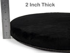 Sigmat Memory Foam Seat Cushion Anti-Slip Soft Round Stool Cushion Chair Pad 13 Inch Black