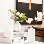 Ceramic Bud Vases, White Mini Vase Set of 11, Small Pottery Vases for Flowers Mini Ceramic Vases for Pampas Grass Vase Bulk for Wedding Table Centerpieces Decoration Boho Home Decor DIY Gift