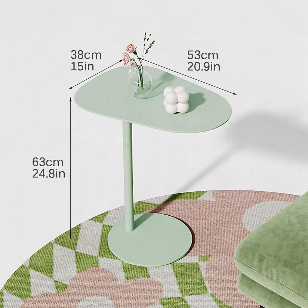 C Sd Metal End Table - Small Multipurpose Coffee Table for Living Room, Bedroom, Office & Balcony - Stylish Side Tables for Modern Decor