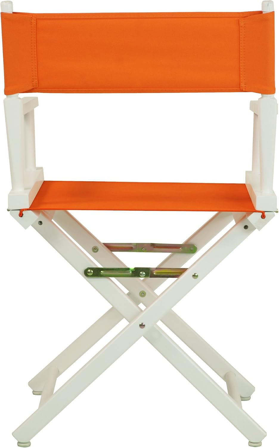 Casual Home 18" Director's Chair White Frame with Tangerine Canvas
