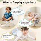 Spinning Chair for Autistic Kids, Sensory Toys for Kids with Autism, Baby Swivel Chair Sit and Spin Toys for Toddlers 3+, Balance Coordination Focus Training (White)