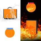 Portable Key Organizer with Handle, Fireproof and Waterproof Key Case, Key Holder with 54 Hooks and Tags Portable Key Storage Book for Offices Real Estate Agencies Hotels and Rental Management