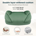 400lbs Green Office Chair Big Tall Comfortable Desk Chair with Back Support Arms, Wide Seat Cute Criss Cross Home Office Desk Chairs for Women