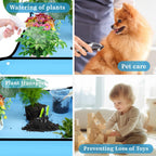 SupKing Repotting Mat 29.5"x 29.5" for Indoor Plant Transplanting Large Blue Garden Mat Gift for Plant Lovers Oxford Fabric Portable Potting Tray for Gardening Mess Control