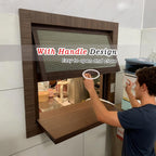 Honeycomb Foldable Panels, Small Folding Door Window with Black Aluminu for Kitchen, Dining Room, and Wall Cupboards - Space-Saving Design