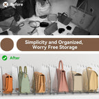 SOYO Adjustable Purse Organizers for Closet, Acrylic Shelf Divider for Bag and Purse Storage, Clear Pocketbook and Handbag Organizer, Bookshelf Separator Organizers for House, Office Use, Clear