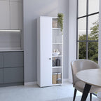 Pantry Storage Cabinet with Five Interior and Exterior Shelves, Kitchen Sideboard Cupboard Furniture,for Kitchen Home