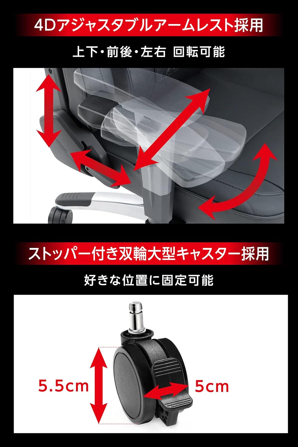 AKRacing Raven Premium Heavy Duty PU Leather Gaming Chair 180 Degree Reclining Office Chair