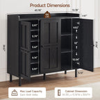 5+2 Tier Shoe Storage Cabinet with 3 Doors, 40" Tall Entryway Cabinet for 30 Pairs Shoe, Shoe Rack Organizer with 5 Adjustable Shelves & Metal Legs, Shoe Storage for Front Door Entrance, Black
