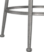 Hillsdale Stewart Indoor/Outdoor Swivel Counter Height Stool, Aged Pewter