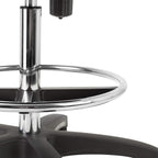 Norwood Commercial Furniture Adjustable-Height Office Mesh Drafting Chair with Chrome Footrest Ring & Optional Arms