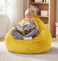 fond + found 2FT Bean Bag Chair Small Bean Bag with Removable Washable Cover, Memory Foam Comfy Bean Bag Chair with Handle & Side Pocket for Classroom, Living Room, Bedroom, Gaming