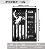 Braaap Motocross Dirt Bike American Garden Flag 28x40 Inch Outdoor Decoration Banner House Flags Yard Farmhouse Garden Deco Indoor Sign