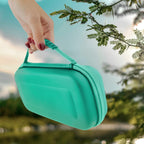 Orzly Turquoise Carry Case for Switch Lite - Portable Travel Case with Game Storage & Accessories - Gift Box Edition