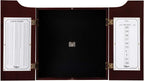 Viper Hudson Solid Wood Cabinet for Sisal/Bristle Steel Tip Dartboard with Dry Erase Scoreboard and Out-Chart, Mahogany Finish