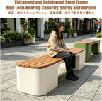 Garden Benches for Outdoors, Patio Benches for Outdoors, Weather Resistant, Backless Design, Suitable for Parks, Gardens, Patios, and Leisure Areas.(Green,150 * 40 * 45CM)