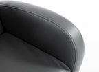 Sofa Rocking Chair with Side Pocket, PU Leather Toddler Armchair for Children Grey