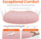NEO CHAIR Office Desk Ergonomic Computer Mesh Chair with Lumbar Mid Back Support Adjustable Height Swivel Rolling Wheels Comfy Task Vanity Chair for Home Bedroom Study (Pastel Pink)