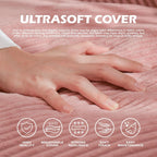 Bean Bag Chair, Cozy Fluffy Beanbag Chairs with Filler for Teens and Kids, Floor Lazy Sofa for Living Room Gaming & Reading (S-Rose)