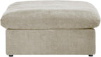 JACH Storage Ottoman for Living Room, Cushion Cover Removable, Minimalist Footstool, Breathable Storage Ottomans for Living Room Apartment (Khaki)