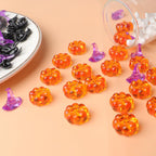 Jangostor 160 PCS Halloween Acrylic Spider Mini Pumpkins Bat Ghost Skull Hat Acrylic Sensory, Halloween Vase Filler Gems for DIY Crafts, Home, Halloween Table Decoration