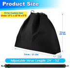 Travel Seat Cushion Carrying Bag Portable Memory Foam Cushion Storage Bag Chair Pad Organizer Drawstring Closure Bag with Adjustable Strap for Stadium Camping Beach Trip
