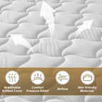 Omblix Full Size Mattress, 12 Inch Full Mattress,Hybrid Mattresses in a Box with Memory Foam and Individual Pocketed Coil,CertiPUR-US,Medium Firm & Pressure Relief