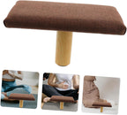 Wooden Bench with Cushion, Ergonomic Prayer Stool for Home, Small Size Under 150cm Height, Portable Balance Chair for Mindfulness and Relaxation