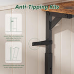 Simple Trending 78.75 Inch Narrow Console Table with 2 Charging Station, Behind Couch Table Set of 2, Sofa Table Adjustable Height, Long Entryway Tables for Living Room, Rustic Brown