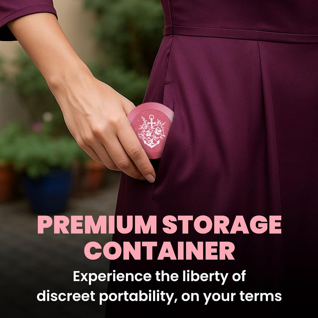 Premium Aluminum Organizer with Dual Compartment Design | Moisture Proof with Secure Seal, Compact and Pocket-Friendly modern design | Pouch Container for storage with Pouch Tin