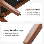 43.5" Upholstered Bedroom Bench, Linen Entryway Bench with Solid Wood Legs, End of Bed Bench with Cushion, Dining Bench for Living Room, Bedroom, Hallway, Beige