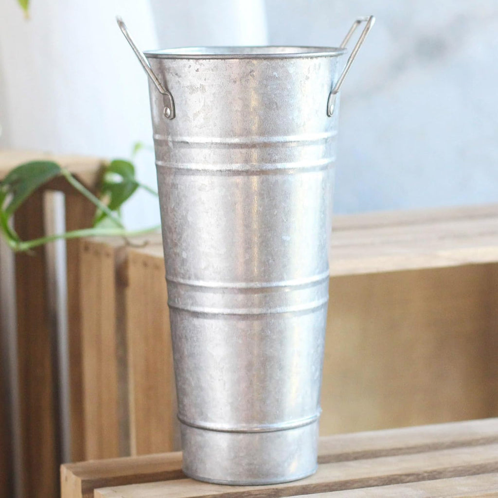 Multipurpose Sturdy Metal Vase Stand Holder Freestanding Decorative Rack for Canes Walking Stick and Magazines