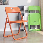 Plastic Folding Chairs - Pack of 1 Portable Folding Chairs for Dining, Office, Vanity, Makeup, Study & Home Soft Seating(Rojo)