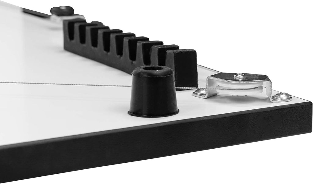 Pacific Arc Table Top Drawing Board with Parallel Bar, White, 24 inches by 36 inches