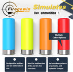Pro Dummy Rounds Snap Caps-Reusable 9mm&12GA&50&45&380ACP Training Rounds for Safe Dry Fire Practice, Durable with Secure Primer Design, Multiple Color Options
