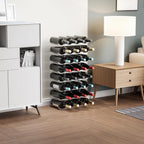 Yieach 2 Tier Stackable Wine Racks Countertop,Sturdy and Durable Wine Rack Free Standing Floor for Inside Cabinet,Clear Water Bottle Organizer and Wine Storage Racks Holder for Pantry,Table,Kitchen