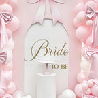 Bride to Be Decal, Bridal Shower Balloon Arch Backdrop Decor for Wedding, Engagement Party Decoration (Bride to Be Sign)