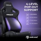 Anda Seat Kaiser 4 Large Gaming Chair for Adults - Ergonomic Gray Fabric Gaming Seat with 6D Armrest, Comfortable Office Chair with Lumbar Support, Heavy Duty Wide Computer Seat