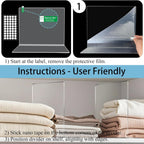 Acrylic Shelf Dividers for Closet Organization: 10" Tall Clear Closet Dividers for Shelves - Free-Standing Shelf Separators for Clothes Sweater Purse