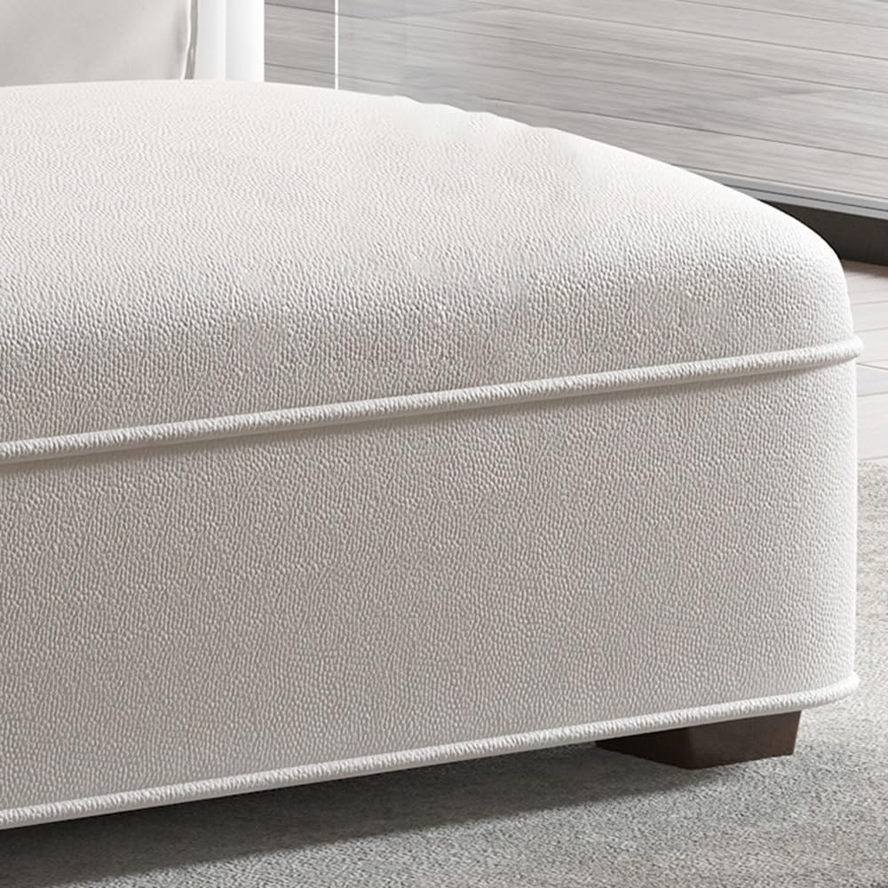 Modern Light Luxury Bed End Stool Bedside Simple Modern Bedroom Leather Couch Cloakroom Long Bench Entryway(Light Gray)