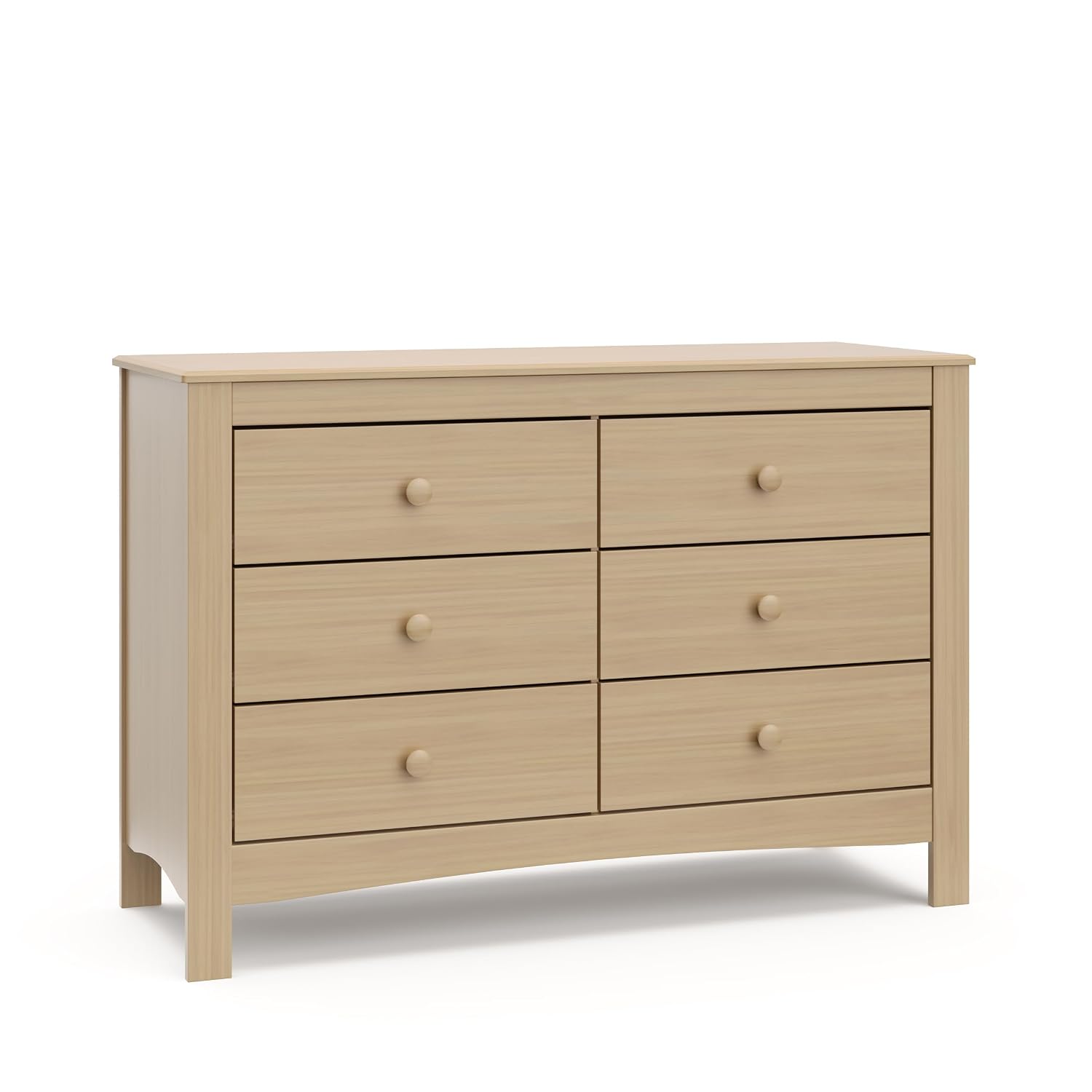Graco Noah 6-Drawer Dresser, Driftwood | GREENGUARD Gold Certified, Wood Dresser for Bedroom, Kids & Nursery Storage Chest, Safety Interlocking Drawers, Kids Bedroom