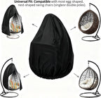 Heavy-Duty 210D Oxford Swing Cover-Waterproof UV-Resistant and Windproof Hammock with Drawstring(Nozipper(115cm*190cm))