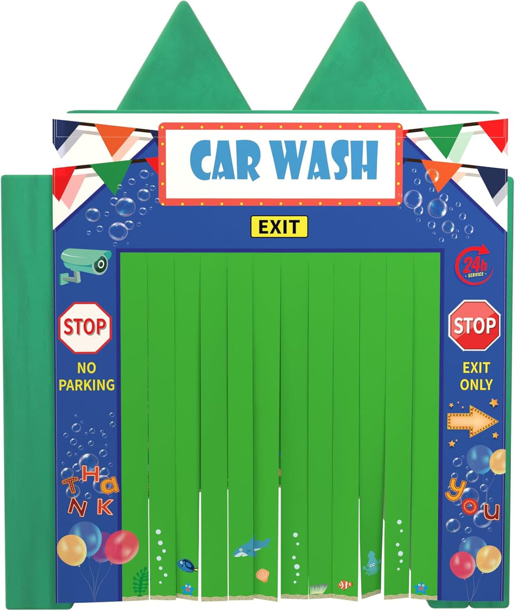 Play Panel for Kids Play Couch Foam Sofa Childrens Home Play Modular Couch (Sofa not Included) - Car Wash - Set of 2 (Entrance & Exit)