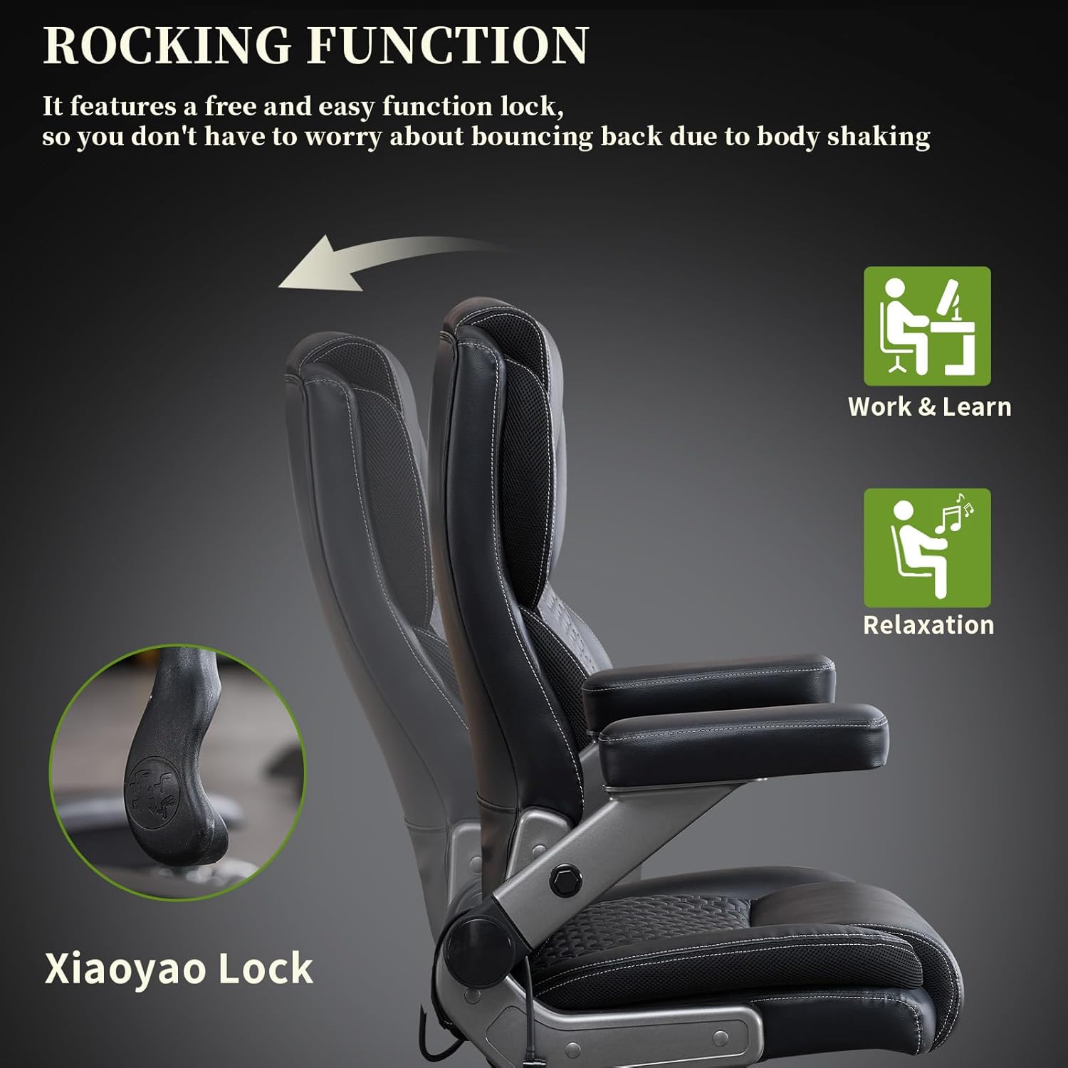 700lbs Big and Tall Office Chair for Heavy People with 5D Flip Armrests Heavy Duty Executive Chair with Adjustable Lumbar Support, Metal Base, Rubber Caster Wheels, Wide Seat for Sitting All Day