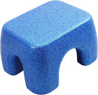 Foot Rest Stool Seating Chair Stylish Leisure Ottoman Footrest Shoe Changing Stool for Bedroom Apartment Nursery Home Office, Blue
