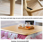 Kotatsu Heating Table Set 80/120cm Japanese-Style Stove Futon Set Kotatsu Heating Table 4-piece Set for Living Room in Winter Living Room Square Kotatsu Table (Khaki-B, 80 * 120 * 40cm)