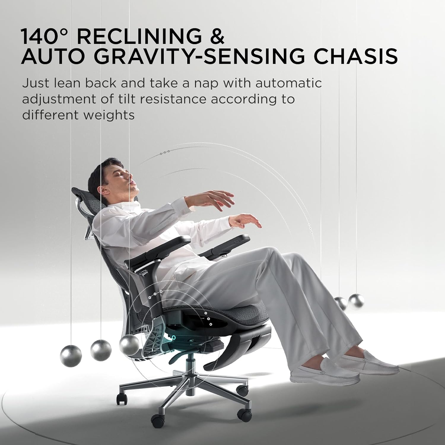 Hbada E3 Pro Ergonomic Office Chair, Big and Tall Office Chair - with 3-Zone Dynamic Lumbar Support, 4D Adjustable Headrest, 6D Adjustable Armrests, Black