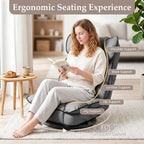 Giantex 360° Swivel Floor Gaming Chair, Folding Lazy Lounger Couch with 6-Position Adjustable Backrest & Sponge Filling, Lazy Sofa Lounge Chair, Video Gaming Chair for Reading, Relaxing (Gray)