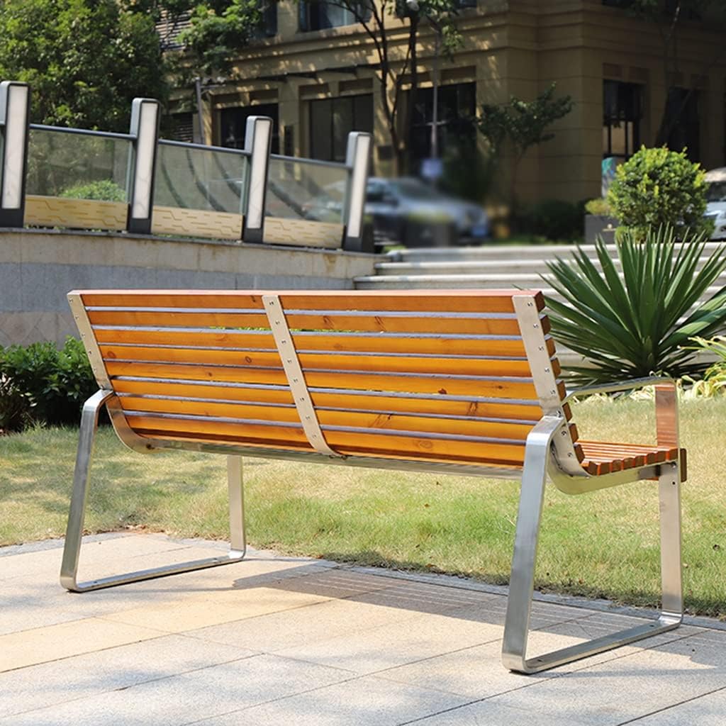 Patio Benches for Outdoors Outdoor Park Bench Double Garden Seat Chair Wrought Iron Plaza with Backrest Company Leisure Garden Benches for Outdoors